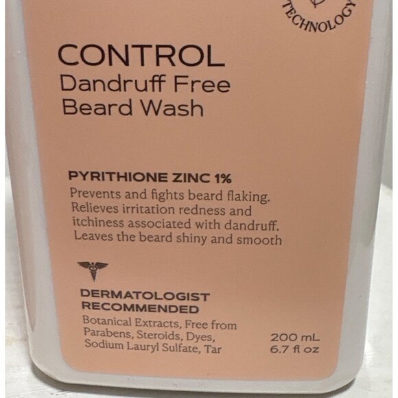 Kamedis Control  Beard Wash Dandruff Free 200mL With Pyrythione Zinc 1% - Picture 2 of 6